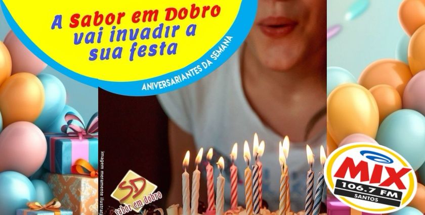 Arte Aniversariantes da Semana para Site